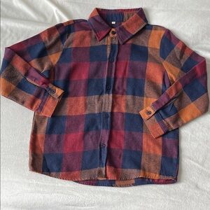 Plaid Kids Shirt - Multicolor